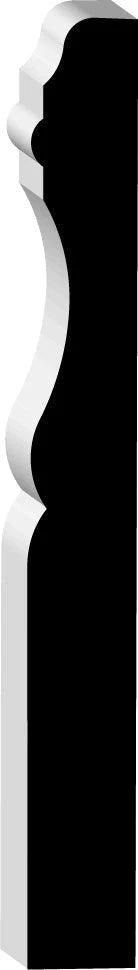 07706 4-1/8" Colonial Baseboard MDF