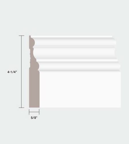 90412 4-1/4" Baseboard MDF