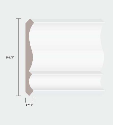00512 5-1/4" Crown MDF