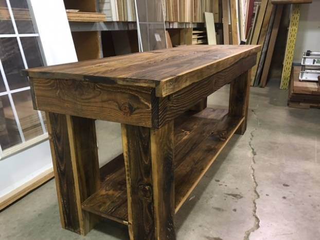 Main slide for Rustic Barn Door Table Project