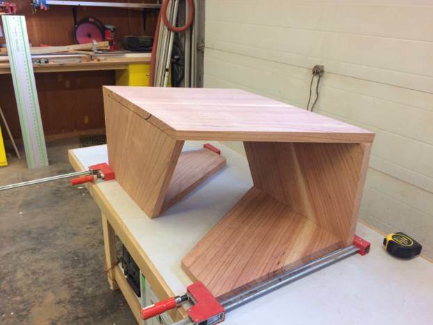Main slide for Folded Berlinia Table by Gellhaus Woodworks