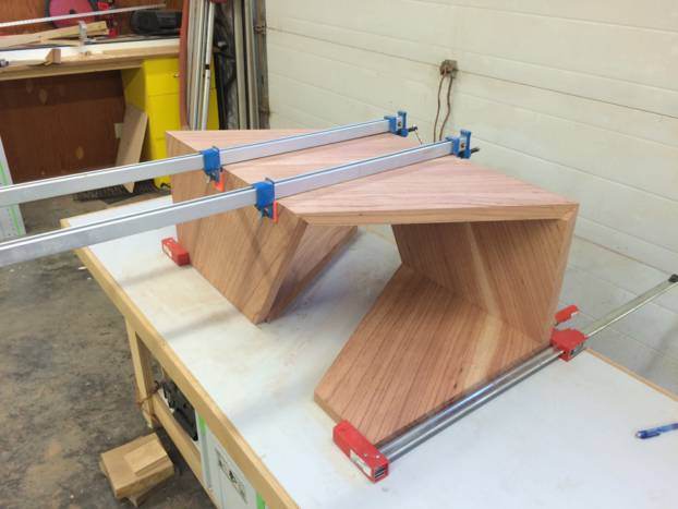 Main slide for Folded Berlinia Table by Gellhaus Woodworks