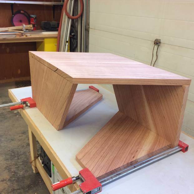Main slide for Folded Berlinia Table by Gellhaus Woodworks