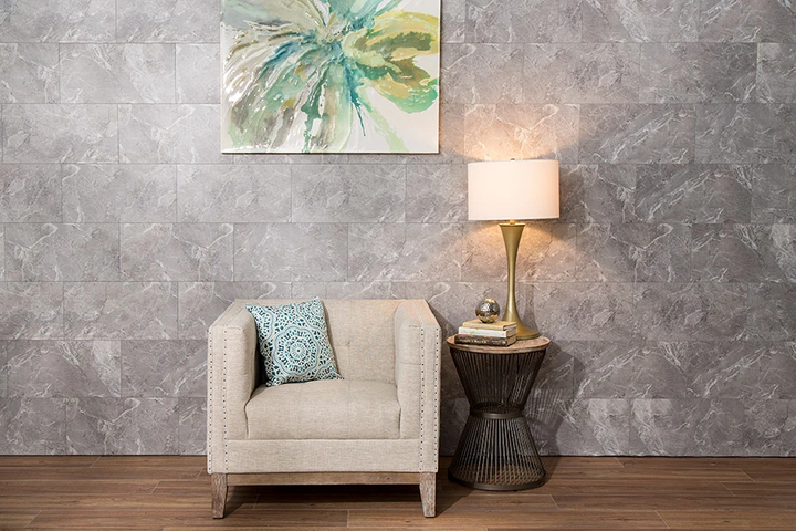 Dumawall Light Gray Slate Waterproof PVC Tiles - Windsor Plywood