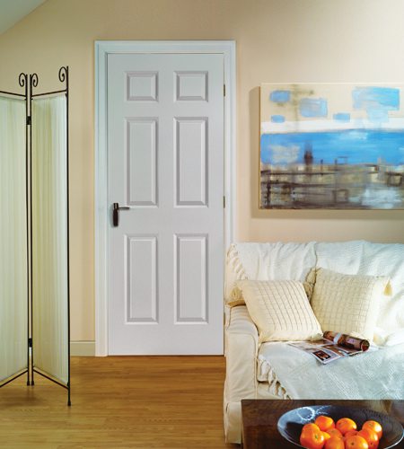 Interior Masonite Classic 6 Panel Textured Moulded Panel Door