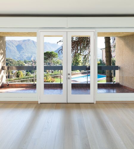 Vista Grande Flush Glazed Fiberglass Exterior Entry Door