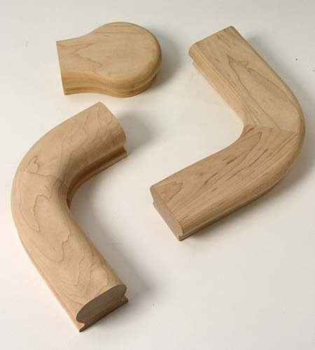 Solid Wood Rail Parts and Fittings