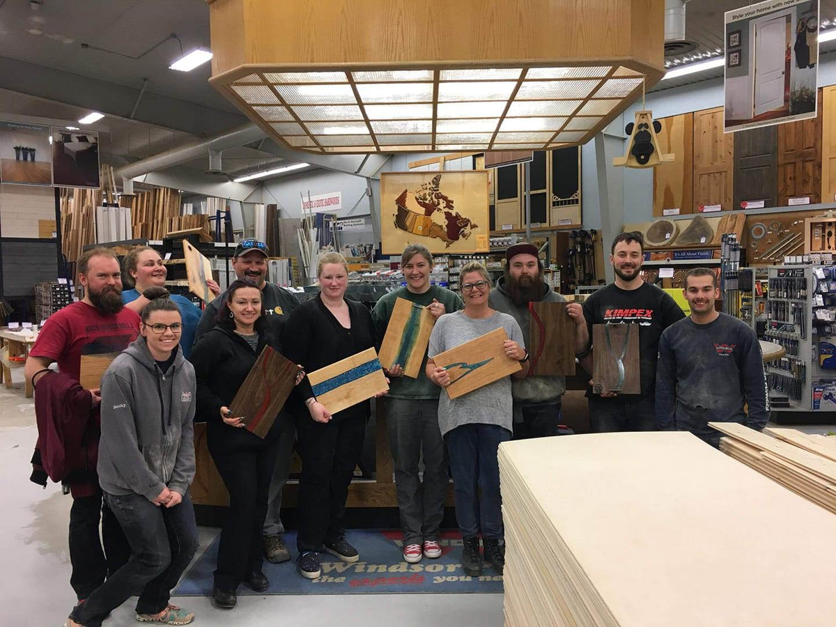 Main slide for Entropy Resin Epoxy Class at Dawson Creek was a Hit!